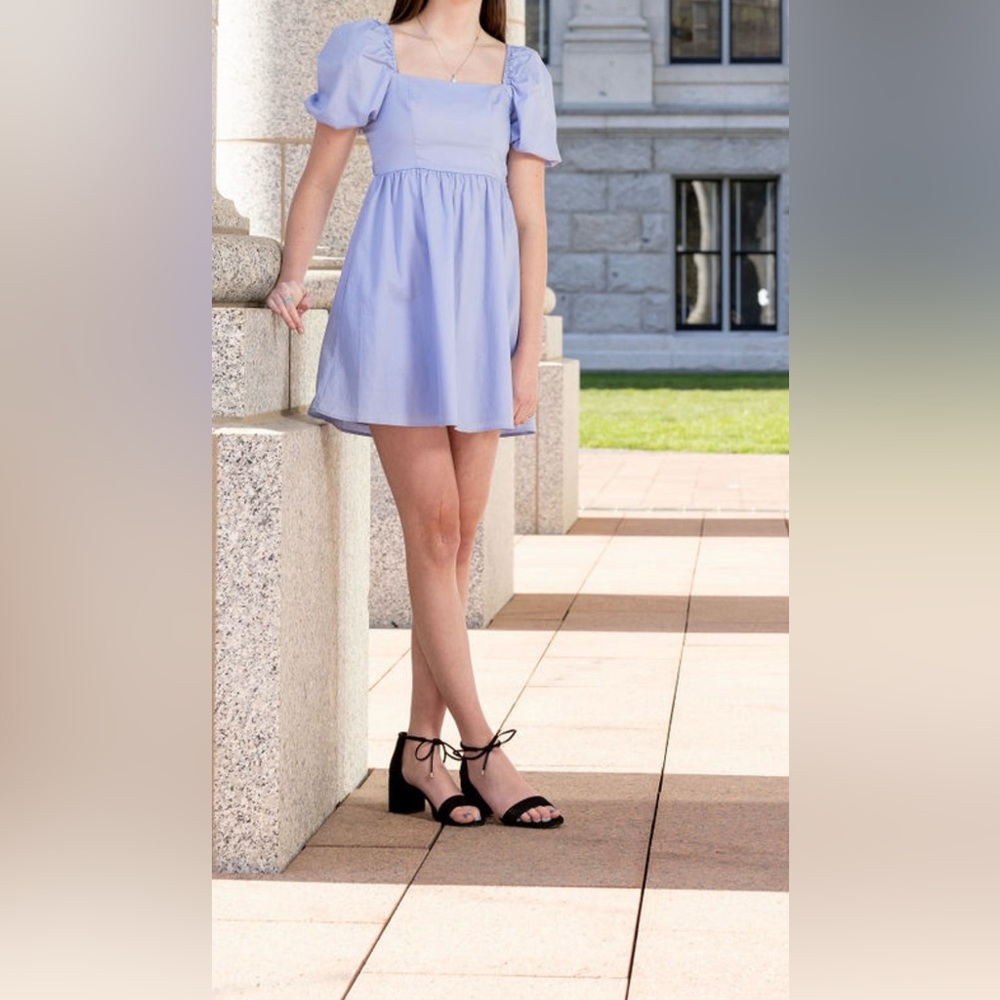 Copper Key Light Blue Dress